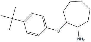2-(4-tert-butylphenoxy)cycloheptan-1-amine 结构式