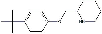 2-(4-tert-butylphenoxymethyl)piperidine 结构式