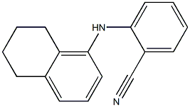 2-(5,6,7,8-tetrahydronaphthalen-1-ylamino)benzonitrile 结构式