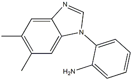 2-(5,6-dimethyl-1H-1,3-benzodiazol-1-yl)aniline 结构式