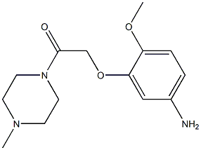 2-(5-amino-2-methoxyphenoxy)-1-(4-methylpiperazin-1-yl)ethan-1-one 结构式