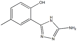 2-(5-amino-4H-1,2,4-triazol-3-yl)-4-methylphenol 结构式