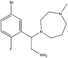 2-(5-bromo-2-fluorophenyl)-2-(4-methyl-1,4-diazepan-1-yl)ethan-1-amine 结构式