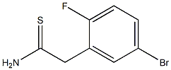 2-(5-bromo-2-fluorophenyl)ethanethioamide 结构式