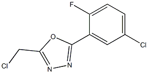 2-(5-chloro-2-fluorophenyl)-5-(chloromethyl)-1,3,4-oxadiazole 结构式