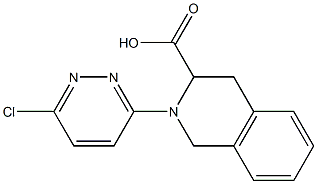 2-(6-chloropyridazin-3-yl)-1,2,3,4-tetrahydroisoquinoline-3-carboxylic acid 结构式