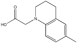 2-(6-methyl-1,2,3,4-tetrahydroquinolin-1-yl)acetic acid 结构式