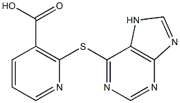 2-(7H-purin-6-ylthio)nicotinic acid 结构式