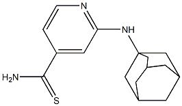 2-(adamantan-1-ylamino)pyridine-4-carbothioamide 结构式