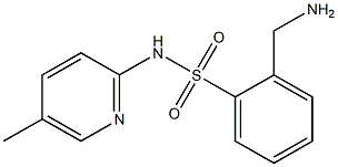 2-(aminomethyl)-N-(5-methylpyridin-2-yl)benzene-1-sulfonamide 结构式