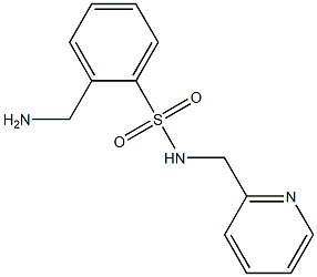 2-(aminomethyl)-N-(pyridin-2-ylmethyl)benzenesulfonamide 结构式