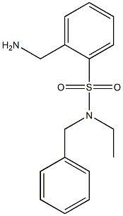 2-(aminomethyl)-N-benzyl-N-ethylbenzene-1-sulfonamide 结构式