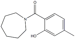 2-(azepan-1-ylcarbonyl)-5-methylphenol 结构式