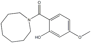2-(azocan-1-ylcarbonyl)-5-methoxyphenol 结构式