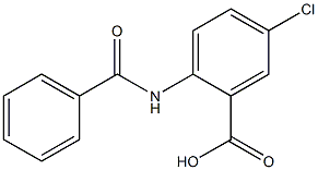 2-(benzoylamino)-5-chlorobenzoic acid 结构式