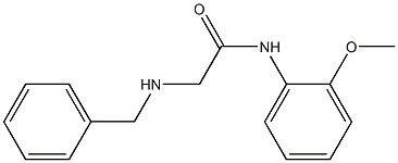 2-(benzylamino)-N-(2-methoxyphenyl)acetamide 结构式