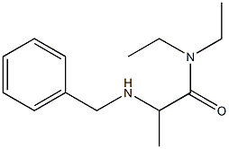 2-(benzylamino)-N,N-diethylpropanamide 结构式