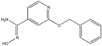 2-(benzyloxy)-N'-hydroxypyridine-4-carboximidamide 结构式