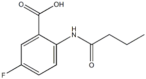 2-(butyrylamino)-5-fluorobenzoic acid 结构式