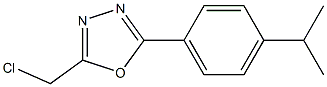 2-(chloromethyl)-5-[4-(propan-2-yl)phenyl]-1,3,4-oxadiazole 结构式