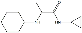 2-(cyclohexylamino)-N-cyclopropylpropanamide 结构式