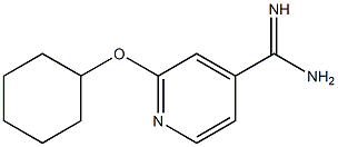 2-(cyclohexyloxy)pyridine-4-carboximidamide 结构式