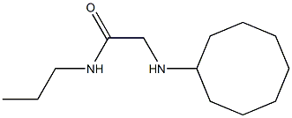 2-(cyclooctylamino)-N-propylacetamide 结构式