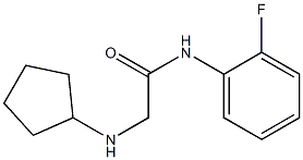 2-(cyclopentylamino)-N-(2-fluorophenyl)acetamide 结构式