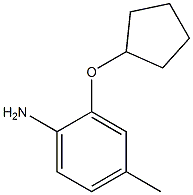 2-(cyclopentyloxy)-4-methylaniline 结构式