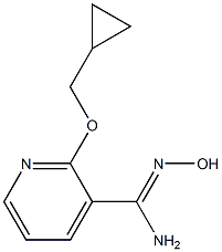 2-(cyclopropylmethoxy)-N'-hydroxypyridine-3-carboximidamide 结构式