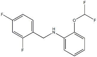 2-(difluoromethoxy)-N-[(2,4-difluorophenyl)methyl]aniline 结构式