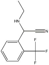 2-(ethylamino)-2-[2-(trifluoromethyl)phenyl]acetonitrile 结构式