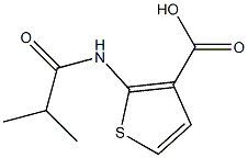 2-(isobutyrylamino)thiophene-3-carboxylic acid 结构式