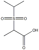 2-(isopropylsulfonyl)propanoic acid 结构式