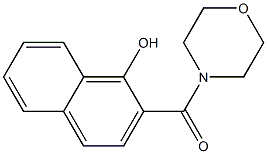 2-(morpholin-4-ylcarbonyl)naphthalen-1-ol 结构式