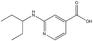 2-(pentan-3-ylamino)pyridine-4-carboxylic acid 结构式