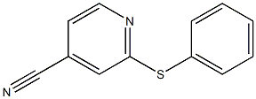 2-(phenylsulfanyl)pyridine-4-carbonitrile 结构式