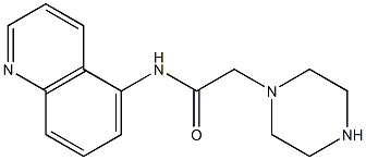 2-(piperazin-1-yl)-N-(quinolin-5-yl)acetamide 结构式