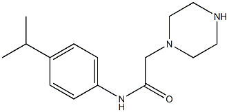 2-(piperazin-1-yl)-N-[4-(propan-2-yl)phenyl]acetamide 结构式