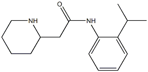 2-(piperidin-2-yl)-N-[2-(propan-2-yl)phenyl]acetamide 结构式