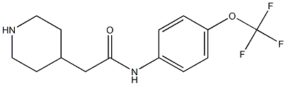 2-(piperidin-4-yl)-N-[4-(trifluoromethoxy)phenyl]acetamide 结构式