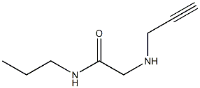 2-(prop-2-yn-1-ylamino)-N-propylacetamide 结构式