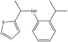 2-(propan-2-yl)-N-[1-(thiophen-2-yl)ethyl]aniline 结构式