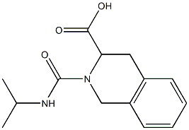 2-(propan-2-ylcarbamoyl)-1,2,3,4-tetrahydroisoquinoline-3-carboxylic acid 结构式