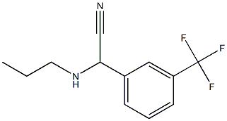 2-(propylamino)-2-[3-(trifluoromethyl)phenyl]acetonitrile 结构式