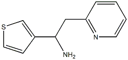 2-(pyridin-2-yl)-1-(thiophen-3-yl)ethan-1-amine 结构式