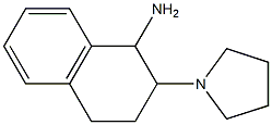 2-(pyrrolidin-1-yl)-1,2,3,4-tetrahydronaphthalen-1-amine 结构式