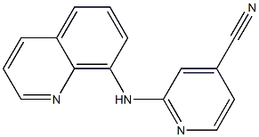 2-(quinolin-8-ylamino)isonicotinonitrile 结构式