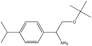 2-(tert-butoxy)-1-[4-(propan-2-yl)phenyl]ethan-1-amine 结构式