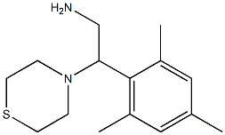 2-(thiomorpholin-4-yl)-2-(2,4,6-trimethylphenyl)ethan-1-amine 结构式